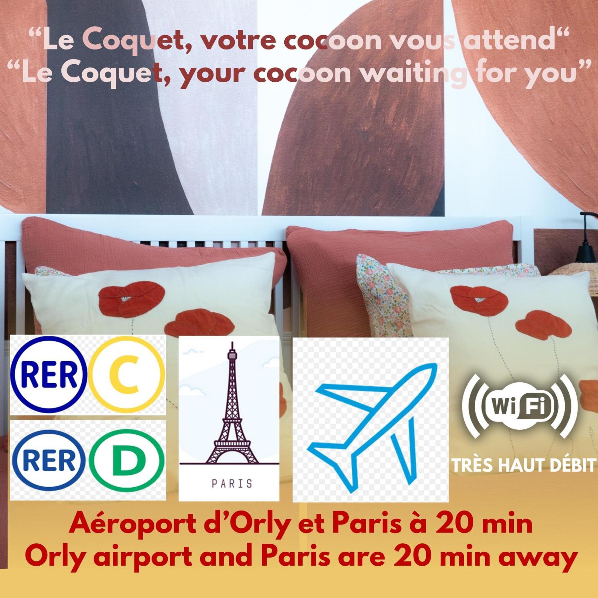Le Coquet A 20min De Paris Et De L'aeroport D'orly Juvisy-sur-Orge